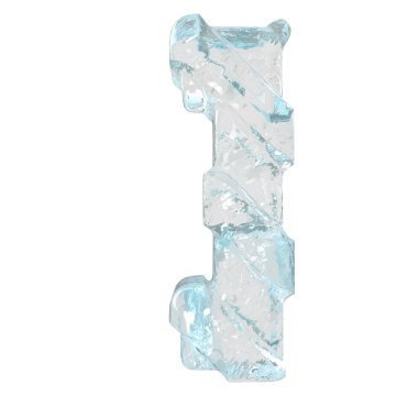 Çapraz kalın kayışlı 3D buz sembolü