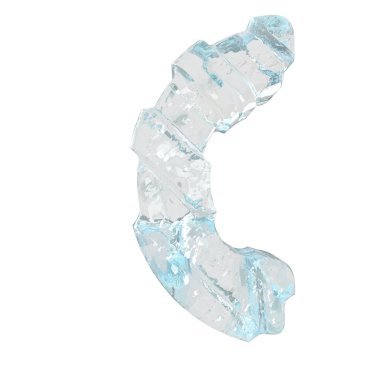 Çapraz kalın kayışlı 3D buz sembolü