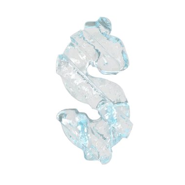 Çapraz kalın kayışlı 3D buz sembolü