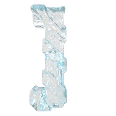 Çapraz kalın kayışlı 3D buz sembolü