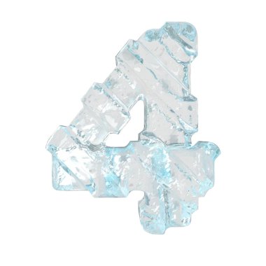 Çapraz kalın kayışlı üç boyutlu buz sembolü. 4 numara.