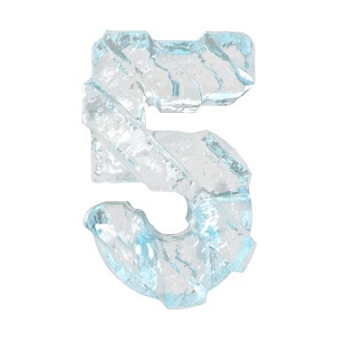 Çapraz kalın kayışlı üç boyutlu buz sembolü. 5 numara.