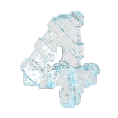 Çapraz kalın kayışlı üç boyutlu buz sembolü. 4 numara.