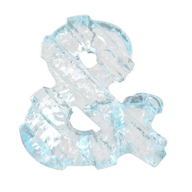 Çapraz kalın kayışlı 3D buz sembolü