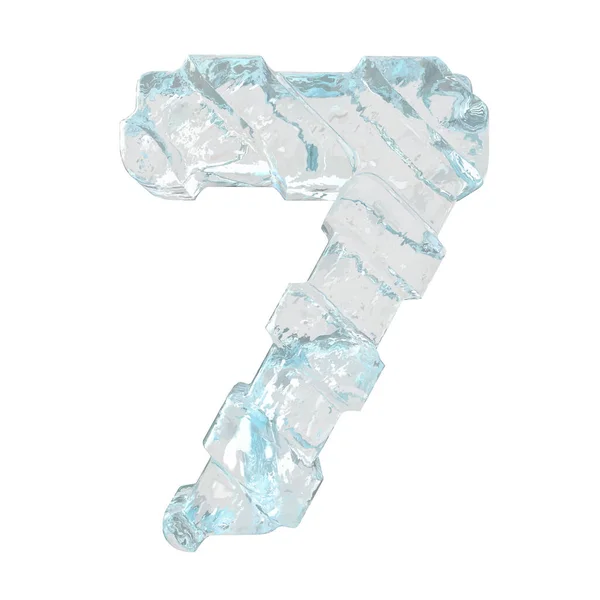 Σύμβολο Πάγου Διαγώνια Παχιά Λουριά Αριθμός — Διανυσματικό Αρχείο