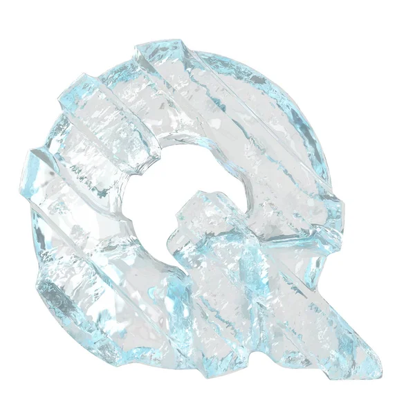 3D冰符号与对角线厚的带子 — 图库矢量图片