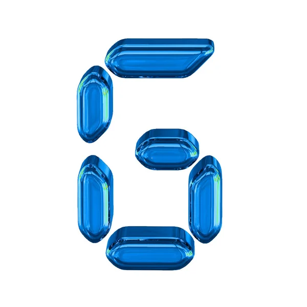 Kék Szimbólum Digitális Szövegként Betű — Stock Vector