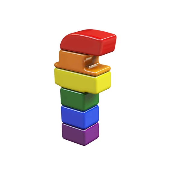 Symbole Fait Couleurs Drapeau Lgbt Lettre — Image vectorielle