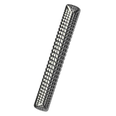 Gümüş kürelerden yapılmış 3D sembol