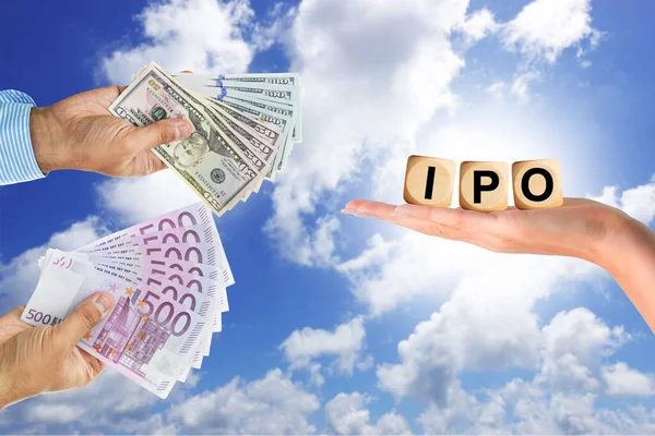 Ipo Launch Initial Public Offering Stocks — Stock Photo, Image