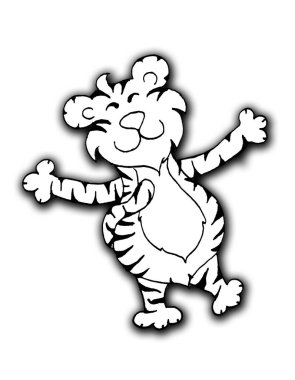 Tatilde neşeli bir kaplan