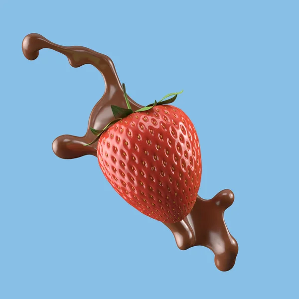 Strawberry Leite Respingo Líquido Pacote Isolado Salpico Iogurte Incluir Caminho — Fotografia de Stock
