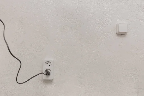 Домашні Електроприлади Вилка Сокет Безпечного Використання Потужність Підключення Електрообладнання — стокове фото