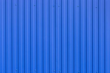 Mavi Sayfa Metal Tabaklar Demir Çit Doku Arkaplanı.