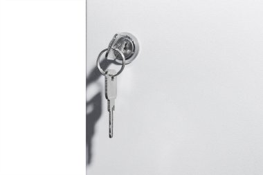 Elektrik kutusunun priz bağlantısındaki metal anahtar. Elektrik donanımının güvenliği ve teknolojisi.