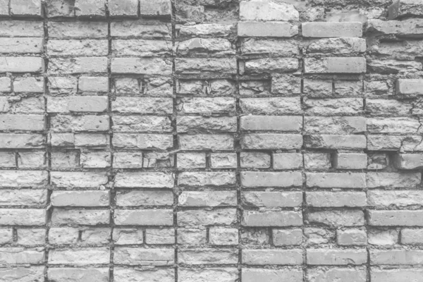 Custom Irregular Brickwork Blocks Wall White Old Dirty Brick Texture — Stock Photo, Image