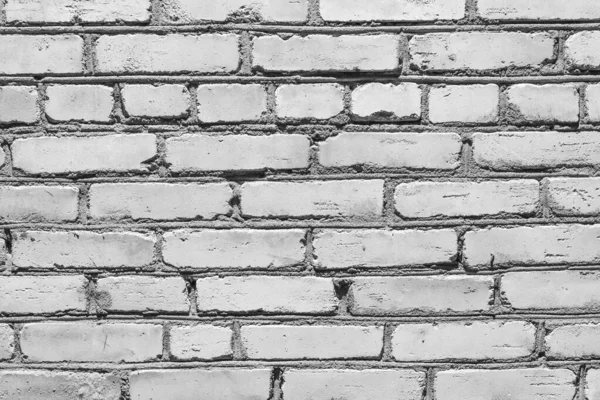 Antiguo Muro Ladrillo Blanco Textura Áspera Grunge Fondo — Foto de Stock