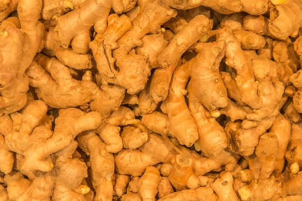 Ginger Roots Background Spices Ingredients Vegetables Organic Plants Medicine — Stock Photo, Image