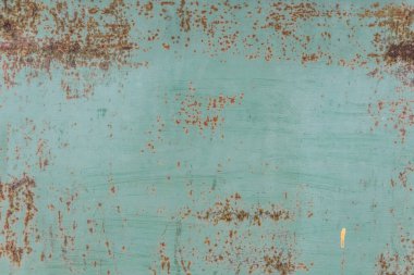 Eski, yıpranmış metal desenli yeşil boya yıpranmış demir kirli arka plan kaba çelik grunge.