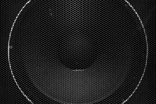 Ηχητικό Μεγάφωνο Στερεοφωνικό Ακουστικό Δυνατό Μπάσο Ακουστικό Ηχείο Close Φόντο — Φωτογραφία Αρχείου