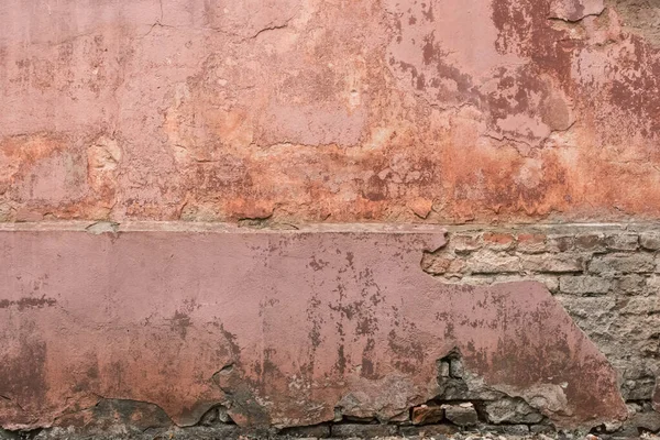 Oude Ruïne Stenen Gevel Van Een Verlaten Gebouw Oude Architectuur — Stockfoto