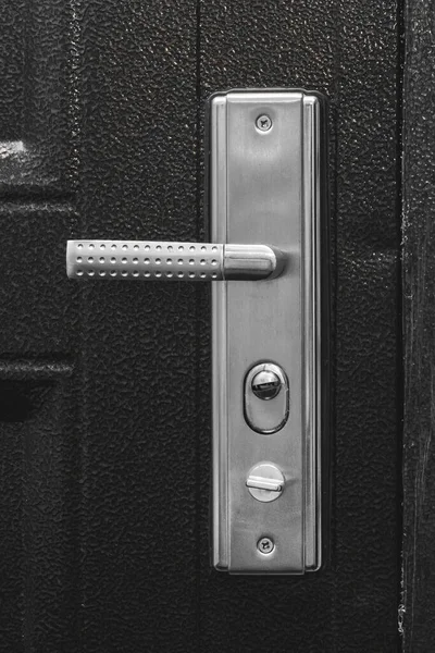 Porta Metal Lidar Com Necessidade Reparação Reconstrução Porta Parede Das — Fotografia de Stock