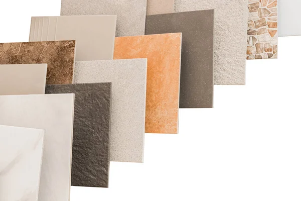 Colored Samples Ceramic Tiles Kitchen Bathroom Interior Material Design House Stock Photo