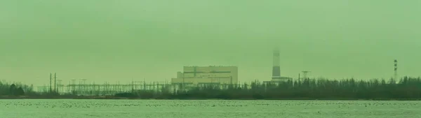 Ipari Sugárzással Szennyezett Veszélyes Mérgező Baleseti Zóna Globális Környezeti Problémák — Stock Fotó