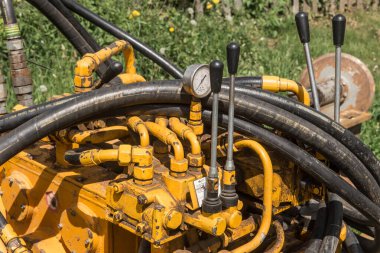 Hidrolik Pompa Hidrolik Silindir Endüstriyel Makine İnşaat Aracı Araç Aracı.