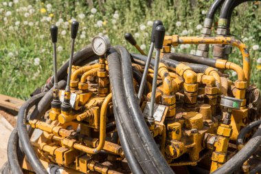 Hidrolik Pompa Hidrolik Silindir Endüstriyel Makine İnşaat Aracı Araç Aracı.
