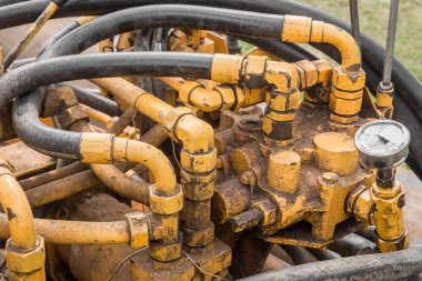 Hidrolik Pompa Hidrolik Silindir Endüstriyel Makine İnşaat Aracı Araç Aracı.