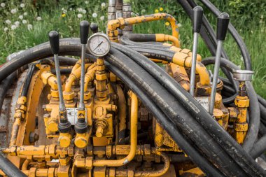 Hidrolik Pompa Hidrolik Silindir Endüstriyel Makine İnşaat Aracı Araç Aracı.