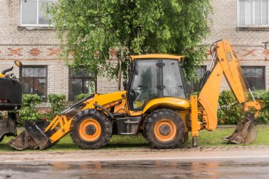 Kazıcı Ağır Endüstriyel Makine Çekici İnşaat Alanı Kazı Endüstrisi.