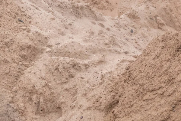 Pile Sand Natural Element Building Surface Texture Construction Background — Stock Photo, Image