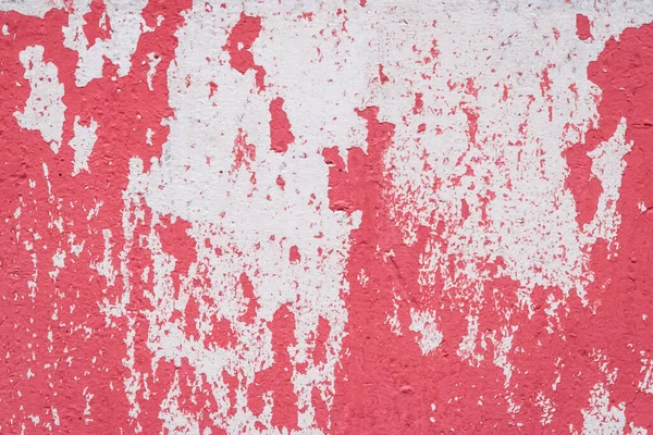Rojo Pelado Pintura Abstracta Patrón Color Diseño Desgastado Resistido Pared — Foto de Stock