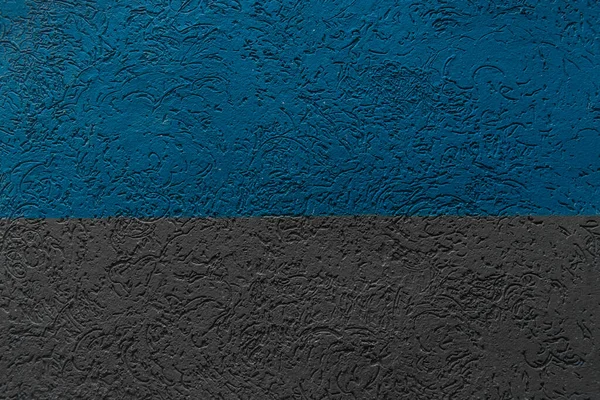 Blue Dark Black Two Color Plaster Wall Texture Design Rough — 스톡 사진