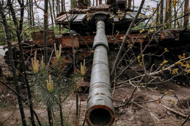 Ukrayna 'da savaş. Rusya insanları ve çocukları öldürüyor. Yüksek kalite fotoğraf