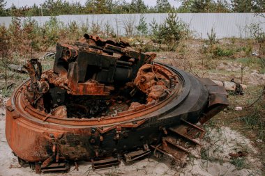 Ukrayna 'da savaş. Rusya insanları ve çocukları öldürüyor. Yüksek kalite fotoğraf