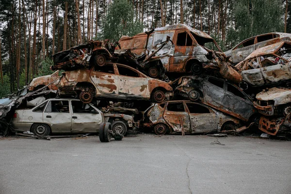 Guerra Ucrânia Rússia Mata Pessoas Crianças Foto Alta Qualidade — Fotografia de Stock