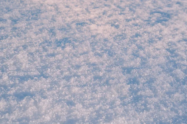 Snow Povrch Textury Světle Modrém Tónu Zimní Sezóna Pozadí Zimní — Stock fotografie