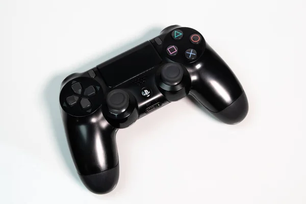 Sony Dualshock Controller Para Consola Juegos Ps4 Playstation Fondo Blanco —  Fotos de Stock