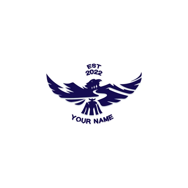 Логотип Горного Орла Три Сосны — стоковый вектор
