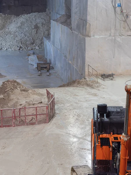 Marble Quarry Working Tools Mountain Carrara Tuscany Italy — Stock Photo, Image