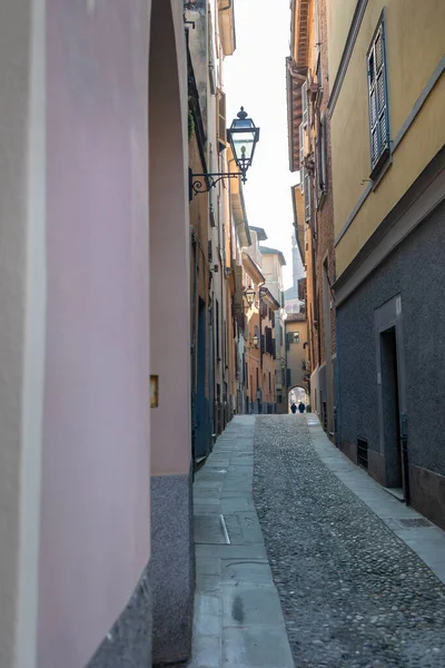 Estrecha Calle Porta Marzia Cremona Cerca Catedral Cremona Lombardía Italia —  Fotos de Stock