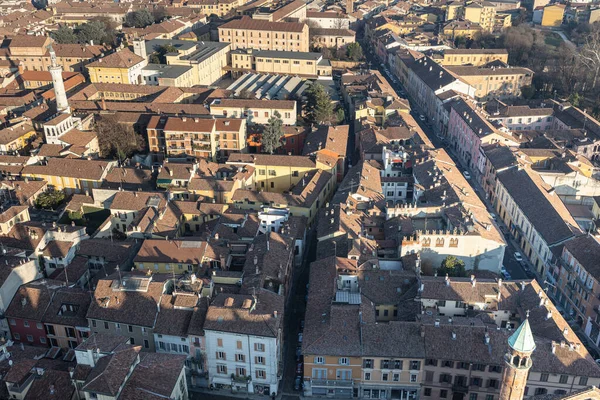 Top Kilátás Nyílik Város Cremona Lombardia Olaszország — Stock Fotó