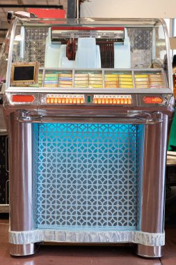 Retro Müzik Kutusunun Ayrıntıları: 1940 'larda ve 1950' lerde müzik ve dans.