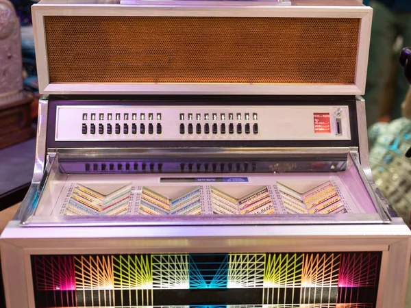 Details Van Retro Jukebox Muziek Dans Jaren 1940 1950 — Stockfoto