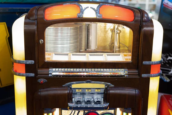 Détails Juke Box Rétro Musique Danse Dans Les Années 1940 — Photo