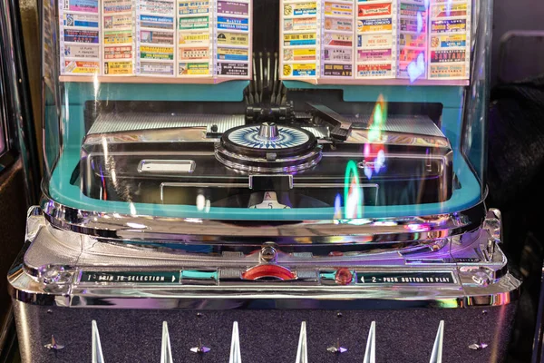 Details Van Retro Jukebox Muziek Dans Jaren 1940 1950 — Stockfoto