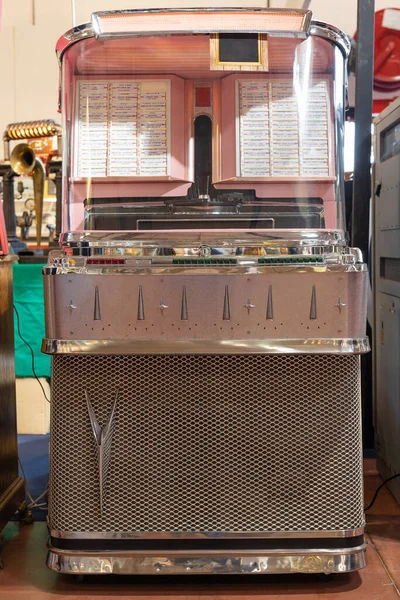 Details Van Retro Jukebox Muziek Dans Jaren 1940 1950 — Stockfoto